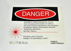 Cutera Laser DANGER SIGN Nd YAG 1064nm IPL Pulsed Light Warning Proper Eyewear
