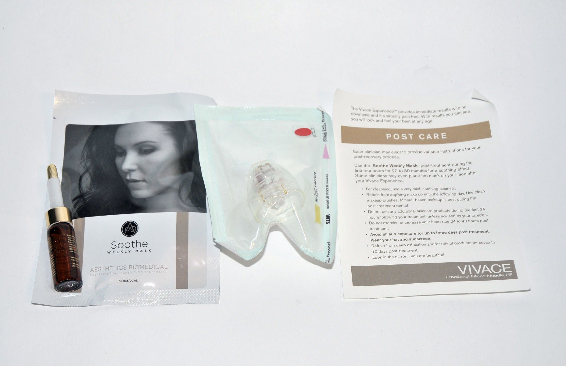 VIVACE EXPERIENCE Microneedling Post Care Kit SH-TIP Glide Serum Mask