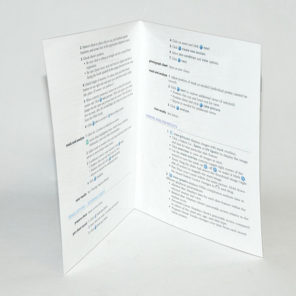 Canfield Scientific Imaging VISIA Quick Reference Guide Startup Shutdown Guide
