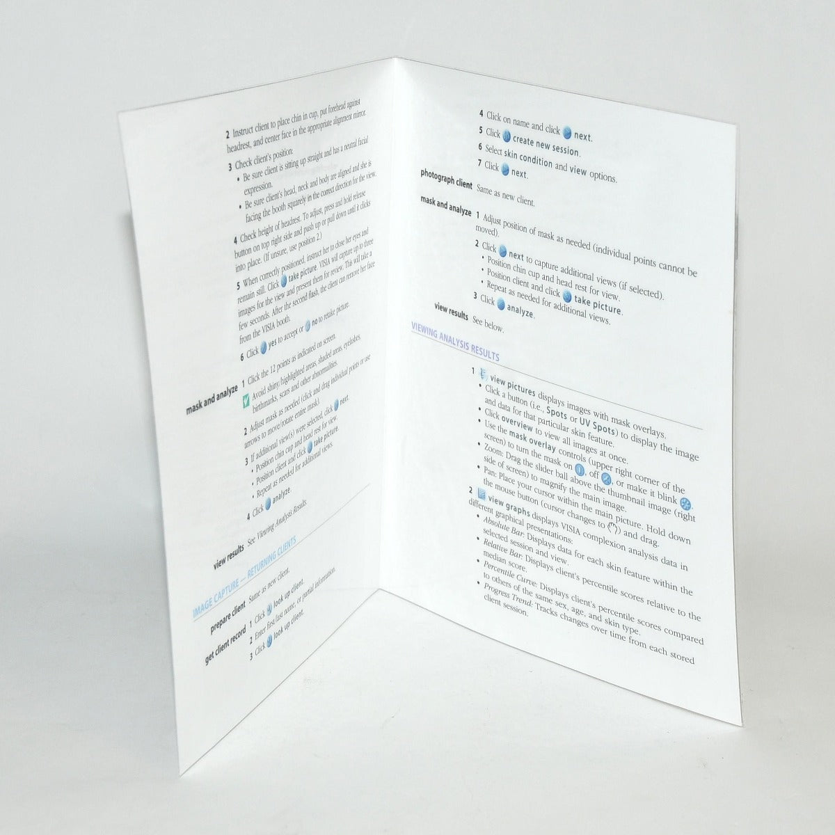 Canfield Scientific Imaging VISIA Quick Reference Guide Startup Shutdown Guide