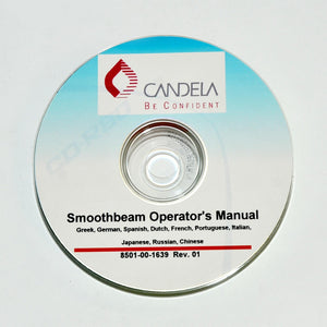 Candela Smoothbeam Operator Manual User Guide NOT English CD German Spanish more