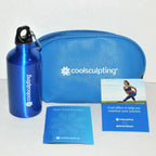 ZELTIQ CoolSculpting Blue Promo Marketing Bag Water Bottle Cool Sculpting NEW