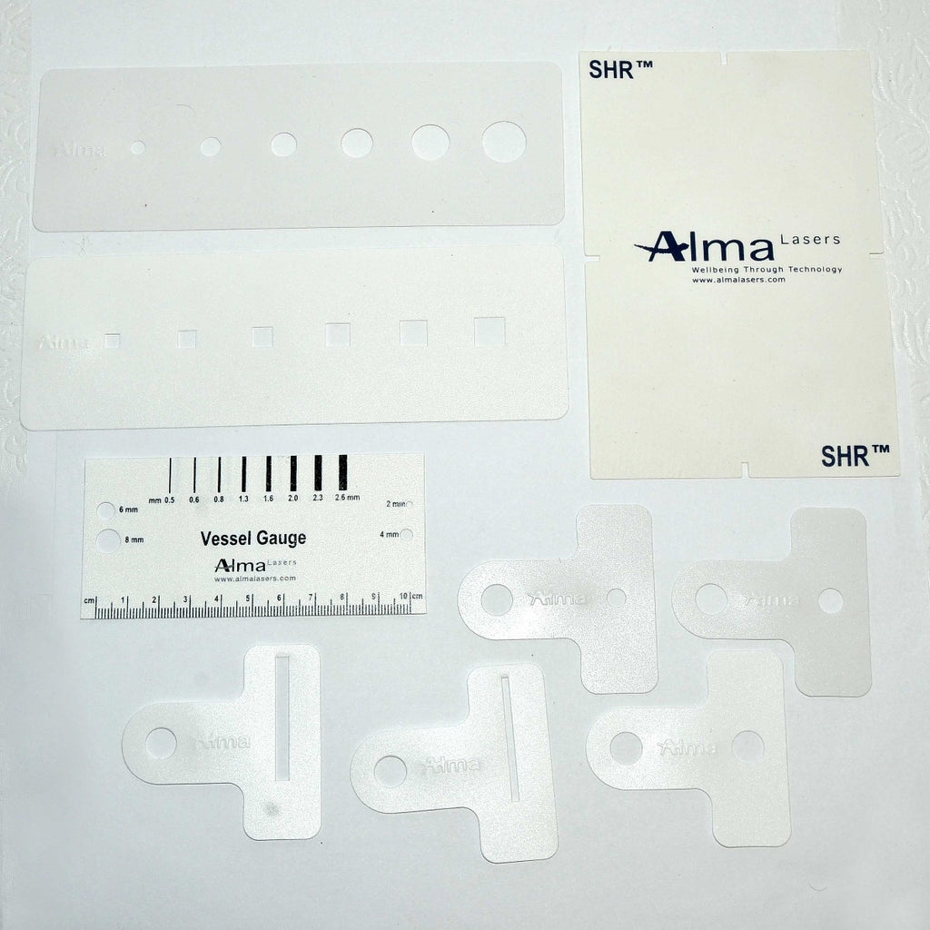 Alma Lasers IPL SHR Spot Size Reducing Mask Masking Template Gauge Round Square