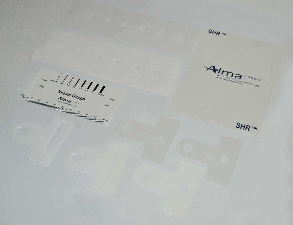 Alma Lasers IPL SHR Spot Size Reducing Mask Masking Template Gauge Round Square