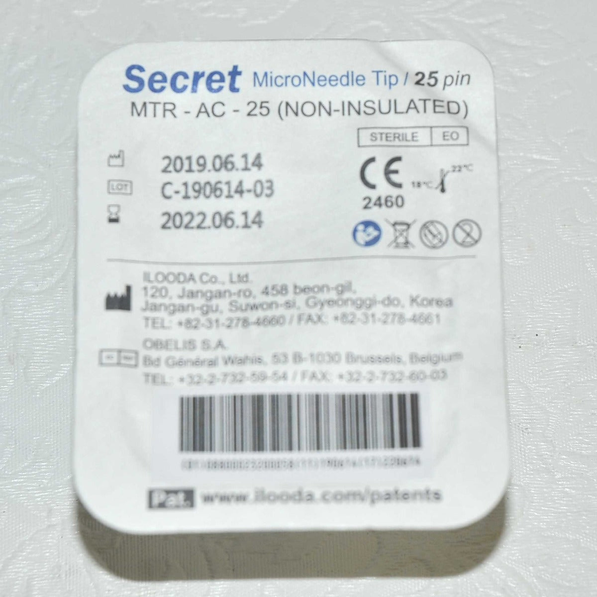Cutera Secret RF Microneedle OEM Tips 25 Pin Non-Insulated MTR-AC-25 x4Pcs