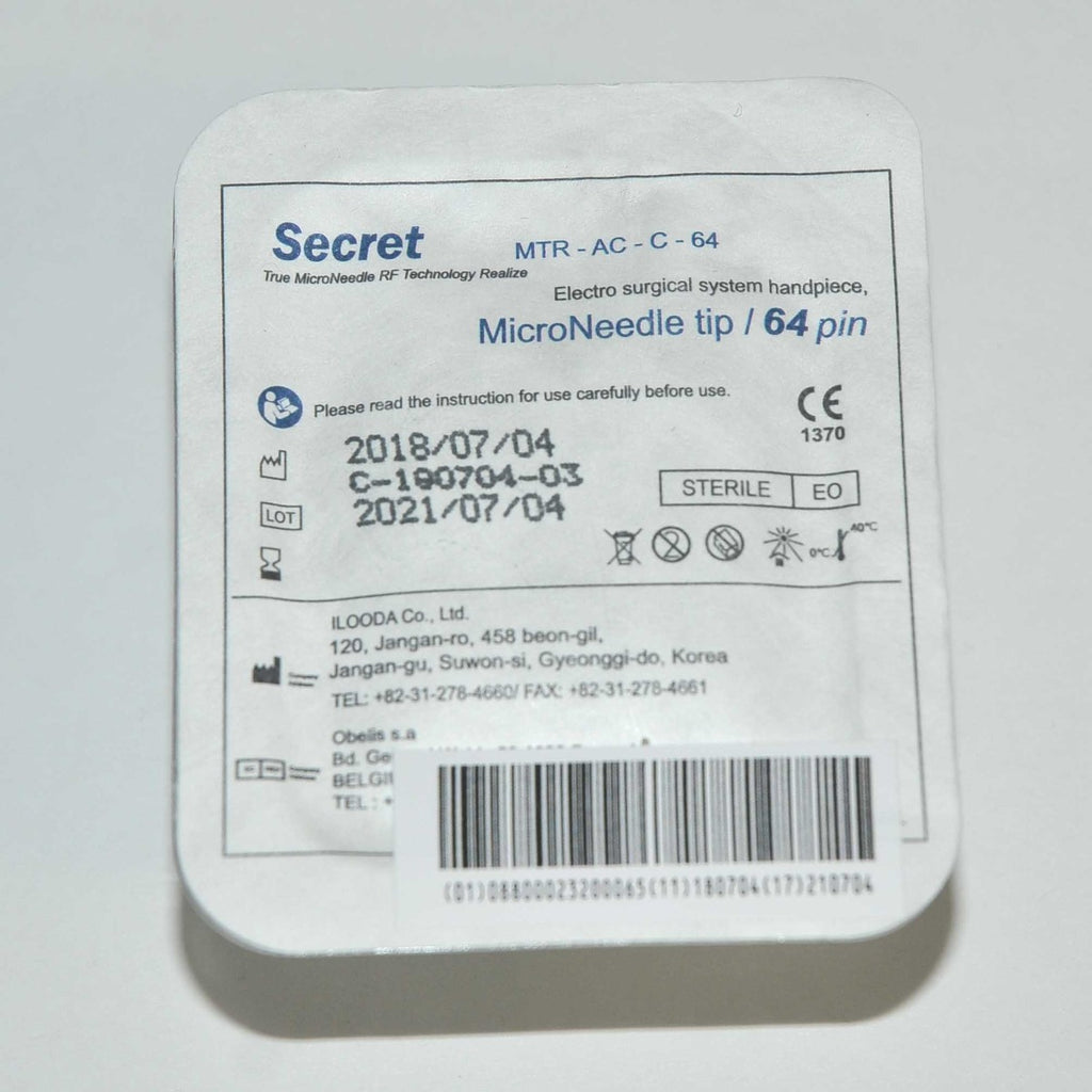 Cutera SecretRF RF Microneedle Semi-Insulated Secret MTR-AC-C-64 64 Pin x8 Pcs