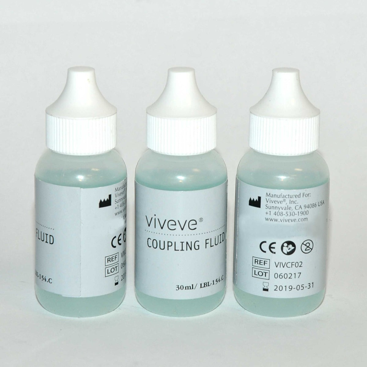 Viveve RadioFrequency RF Treatment Coupling Fluid VIVCF02 Liquid x3 Bottles 30ml