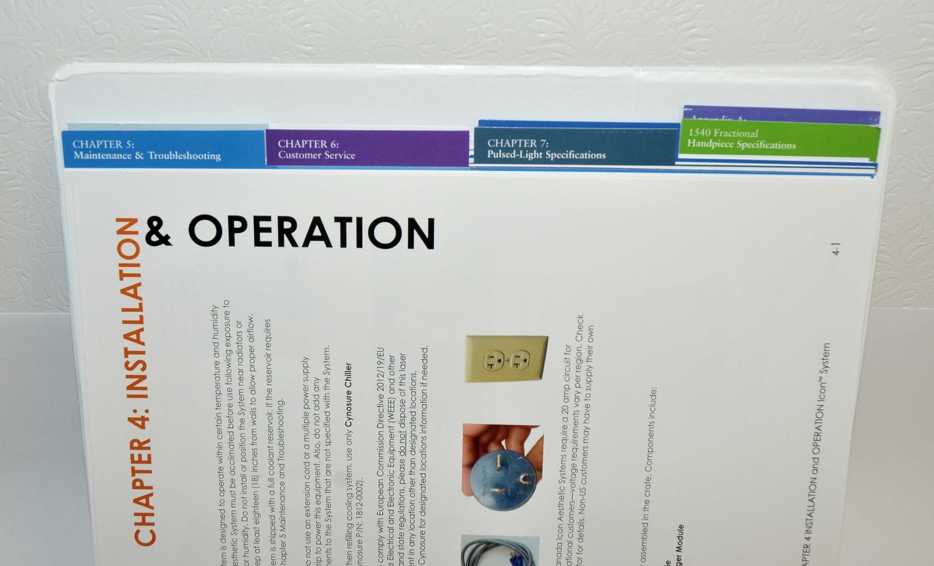 Cynosure Palomar Icon Laser IPL System Operator Manual User Guide 2500-0001 2017