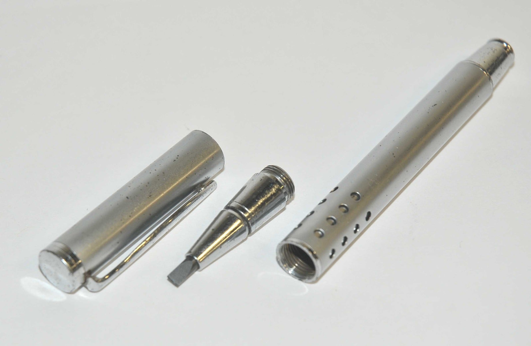 Carbide Laser Optical Fiber Cleaver Scribe Scoring Tool Silver Handle Pen Clip