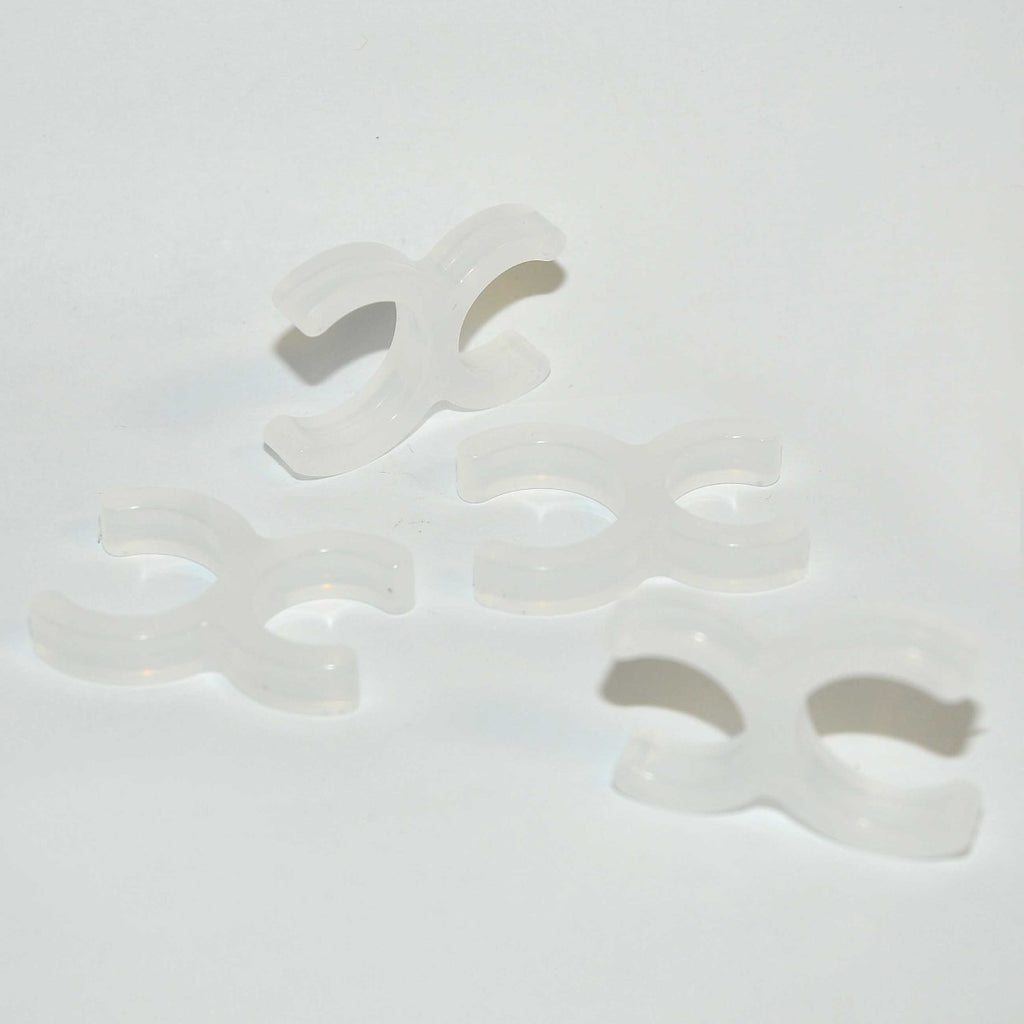 Sciton Buffalo Filter Smoke Evacuation 7/8" Clear Tubing CLIPS Hose Tube x4 Pcs