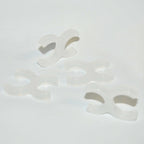 Sciton Buffalo Filter Smoke Evacuation 7/8" Clear Tubing CLIPS Hose Tube x4 Pcs