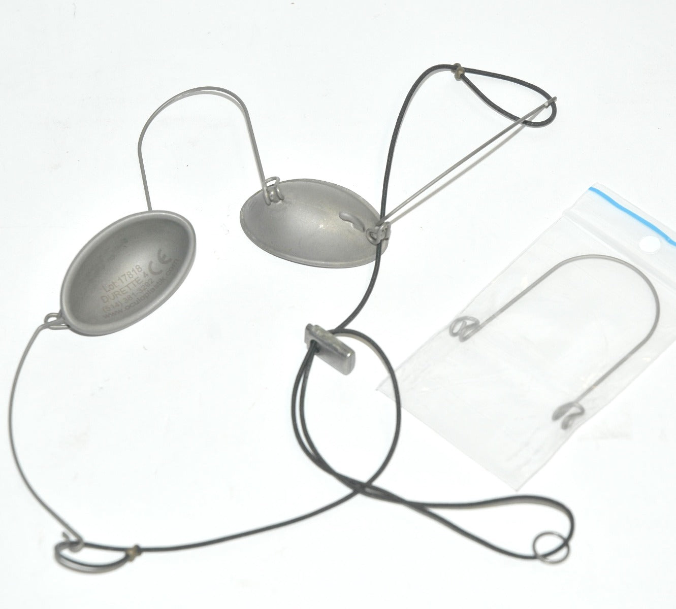 Oculo Plastik Durette 3 Laser Metal Patient Eye Shield Glasses with Steam Tray