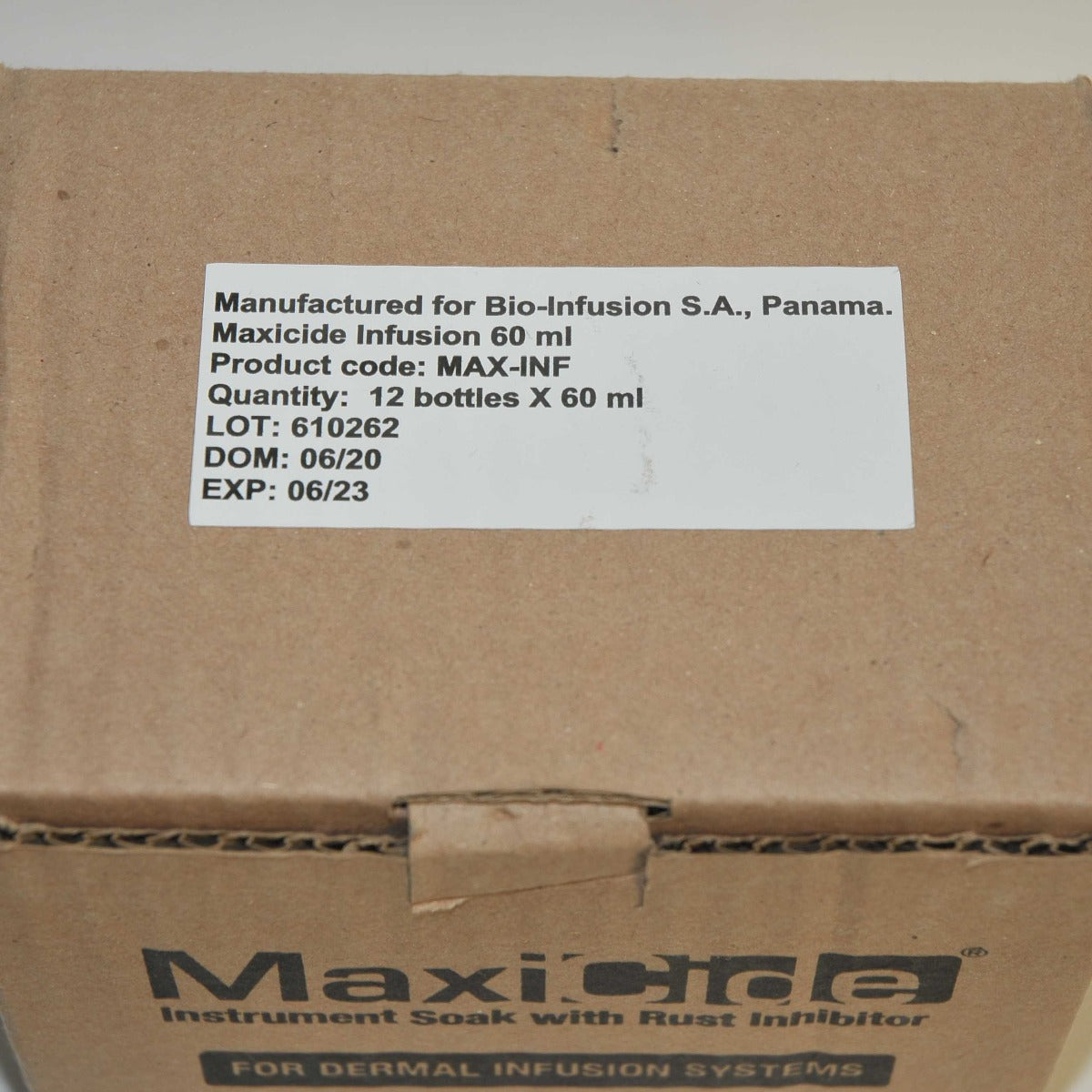 MaxiCide Bio-Infusion Instrument Soak Rust Inhibitor MAX-INF Dermal Exp 06/23 x7