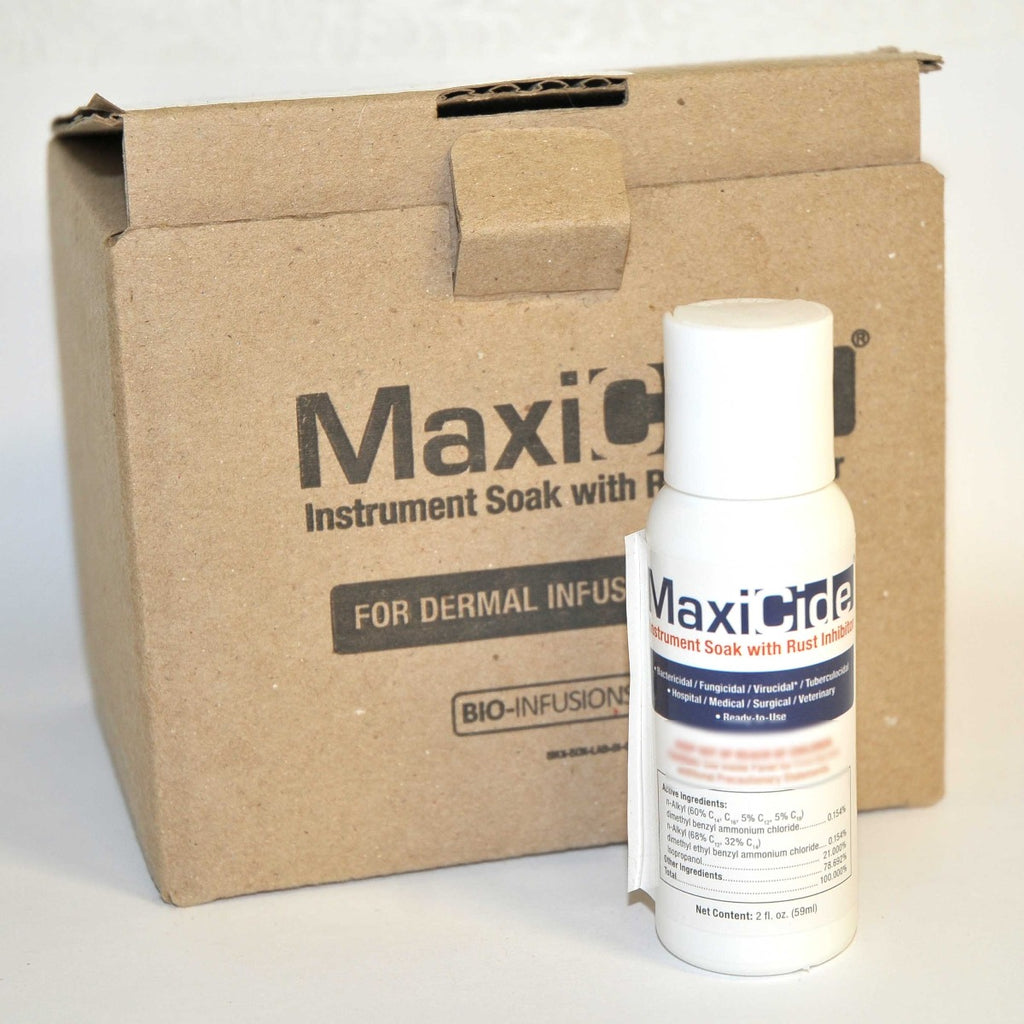 MaxiCide Bio-Infusion Instrument Soak Rust Inhibitor MAX-INF Envy Dermal x12