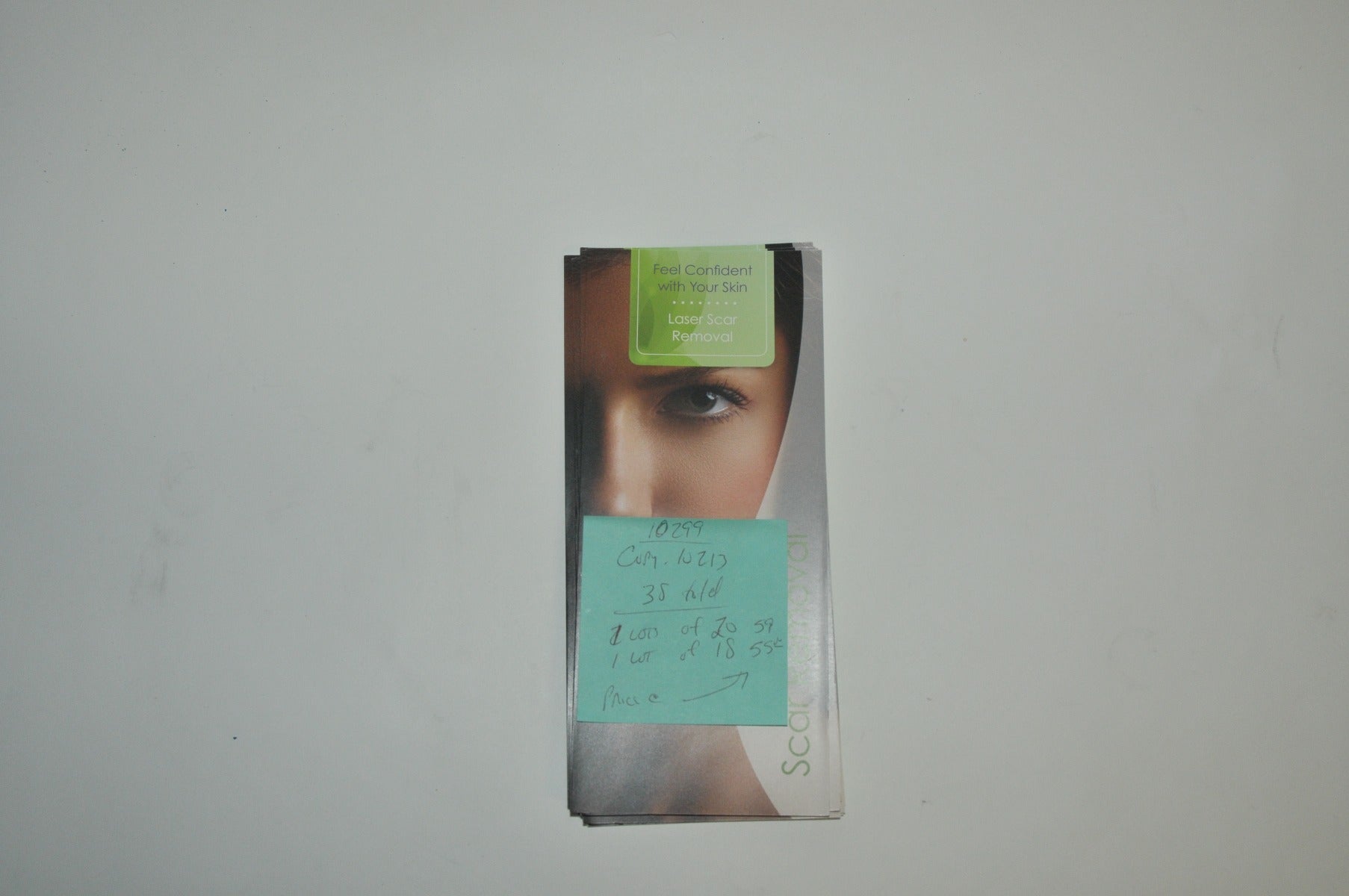 Cynosure Feel Confident IPL Laser Scar Removal Office Patient Brochures BULK