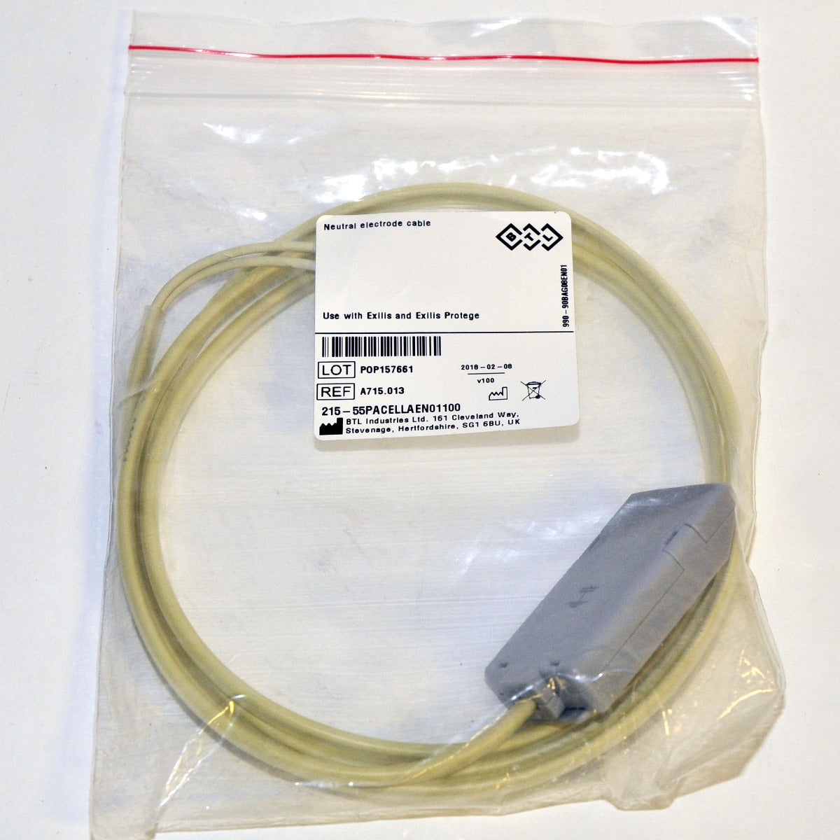 BTL Aesthetics Exilis Protege Neutral Electrode Pad Return CABLE Dual 2 Pigtail