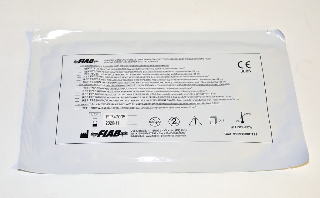BTL Aesthetics Exilis Electosurgical Disposable Grounding Pad F7820 Adult Qty 15