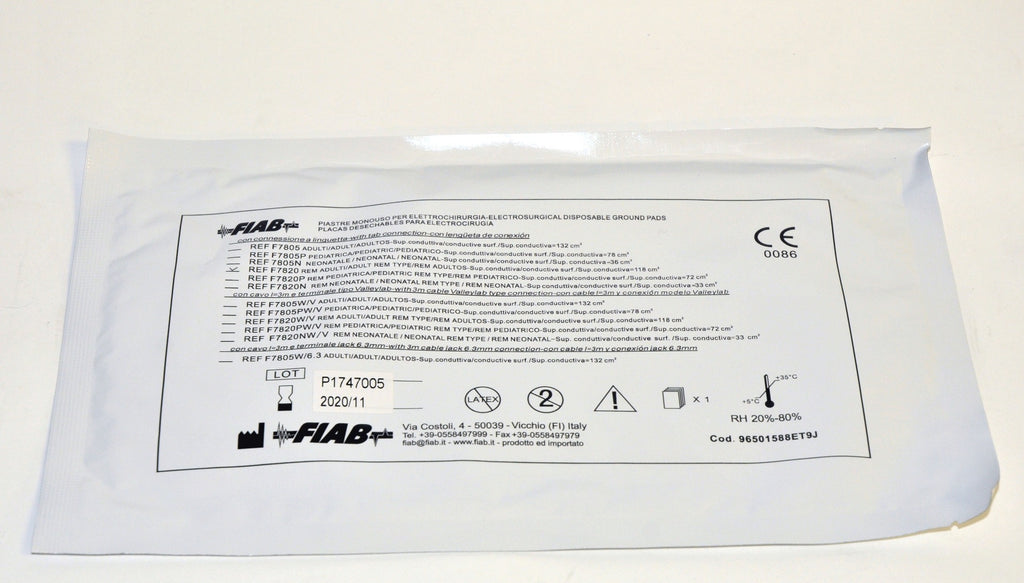 BTL Aesthetics Exilis Electosurgical Disposable Grounding Pad F7820 Adult Qty 24