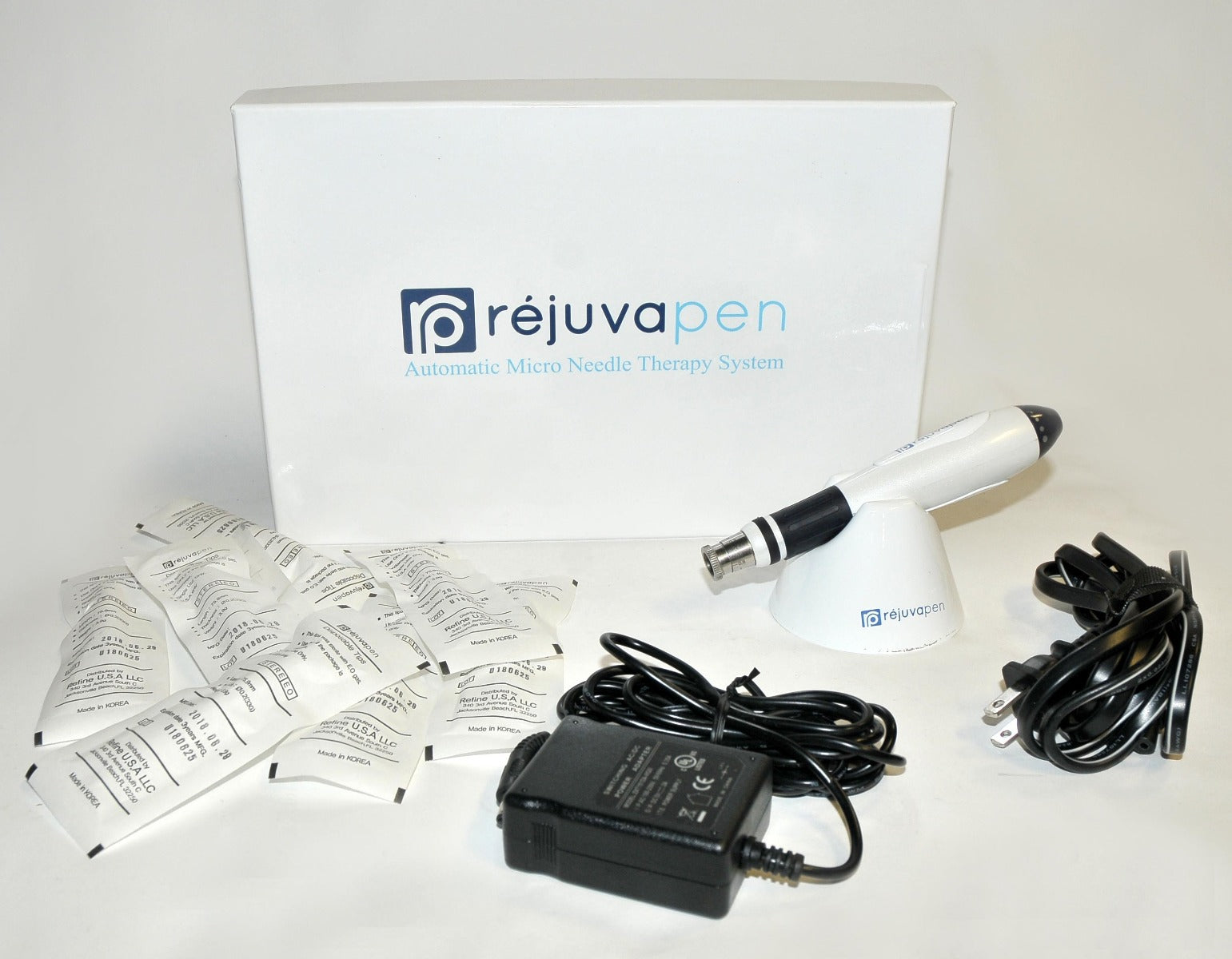 Refine RejuvaPen Model 101 Microneedling Pen KIT Wrinkles Scars MicroNeedle Set