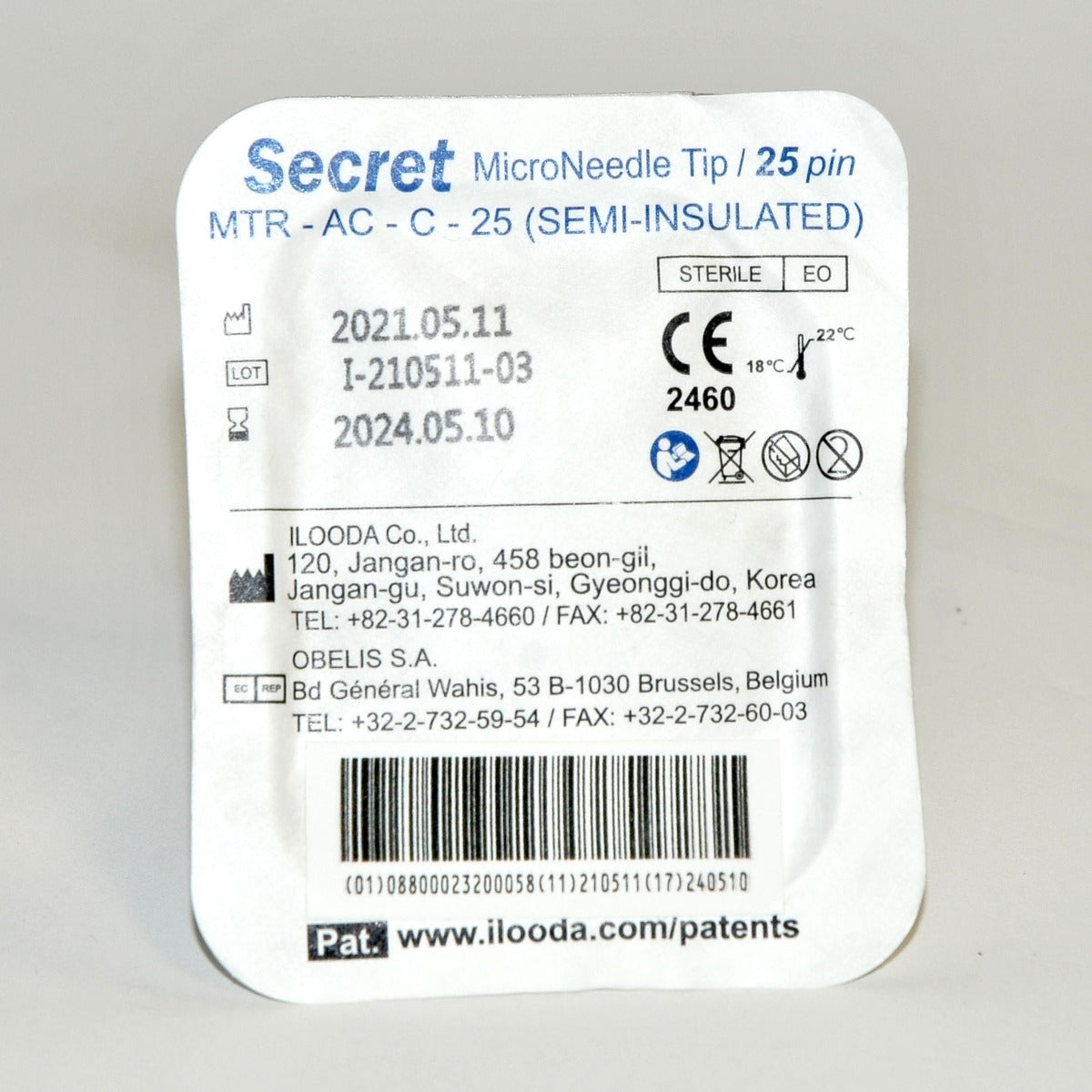 Zarin/Cutera Secret RF Microneedle OEM Tip 25 Pin Semi-Insulated MTR-AC-C-25 x1