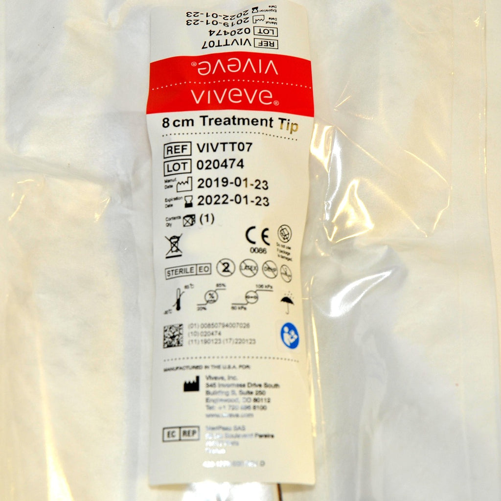 Viveve Treatment Tip 8 cm Cryogen Cooled Monopolar Radiofrequency RF VIVTT07