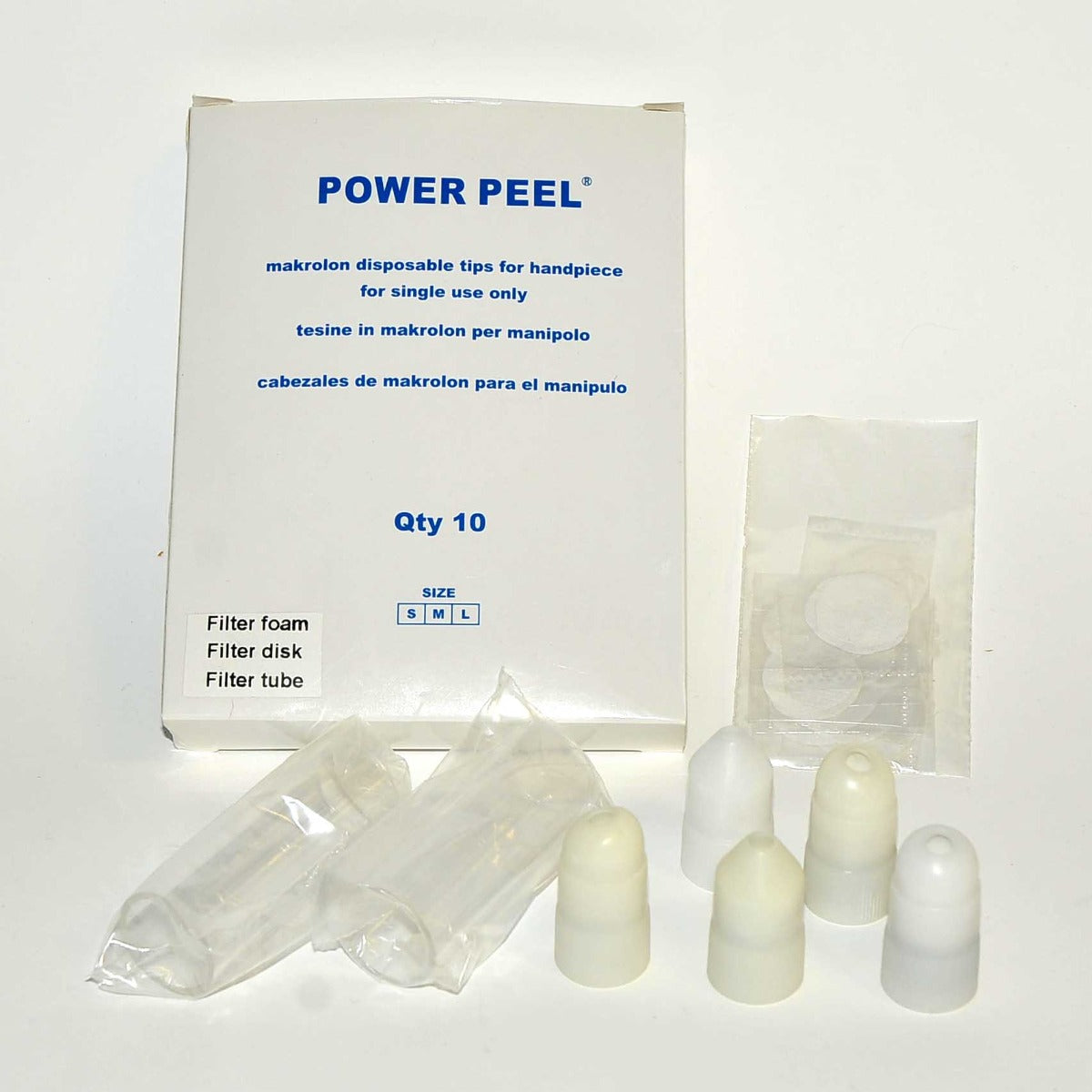 Power Peel Makrolon Microdermabrasion Disposable Handpiece Tips Filter Disk Tube