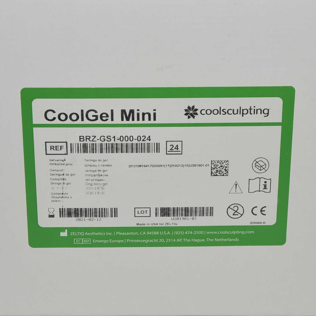 ZELTIQ CoolSculpting CoolGel Mini BRZ-GS1-000-024 CoolSculpt Exp 02/2021 x24 Pcs