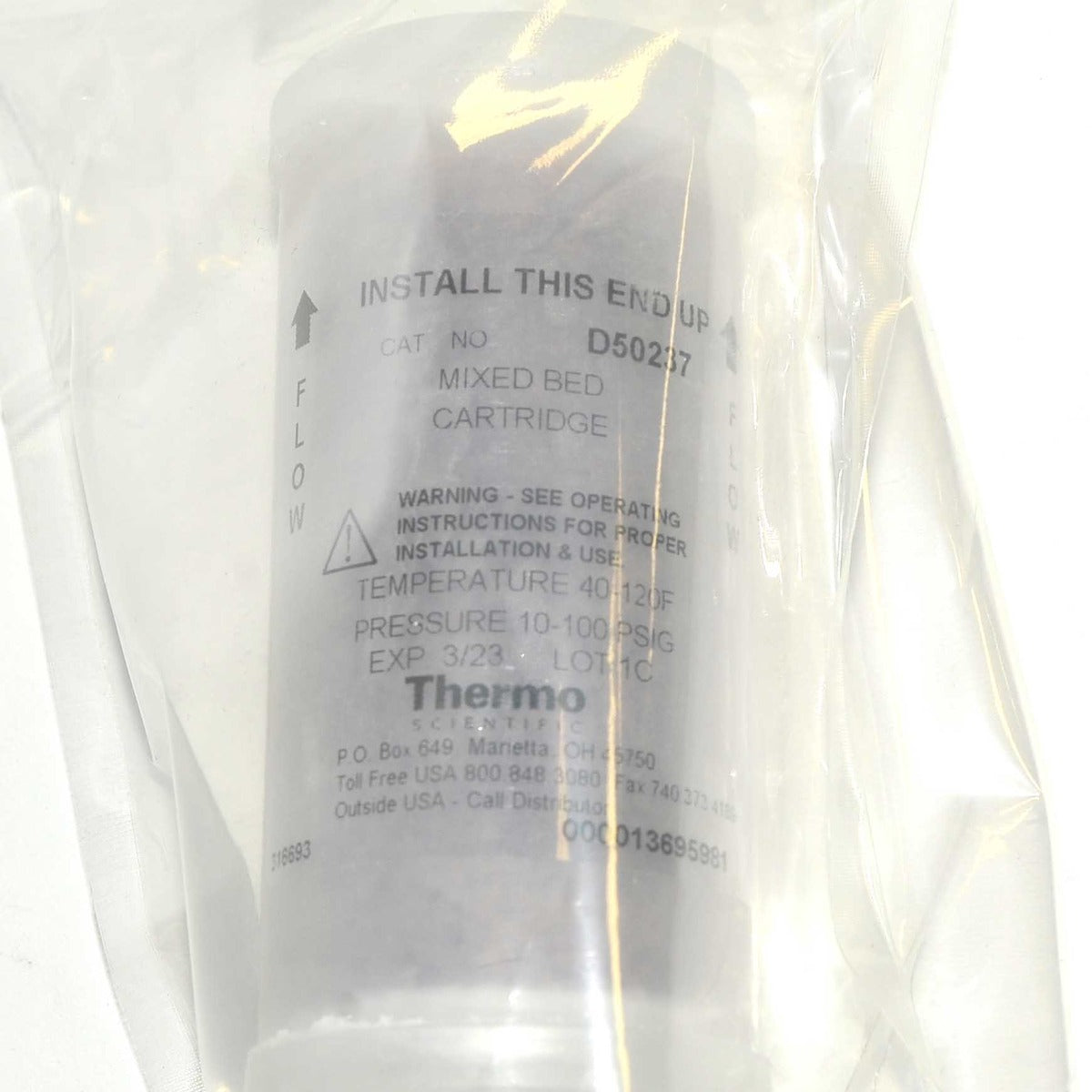 Candela GMax Thermo Scientific Easy Cool Deionization Filter Cartridge D50237