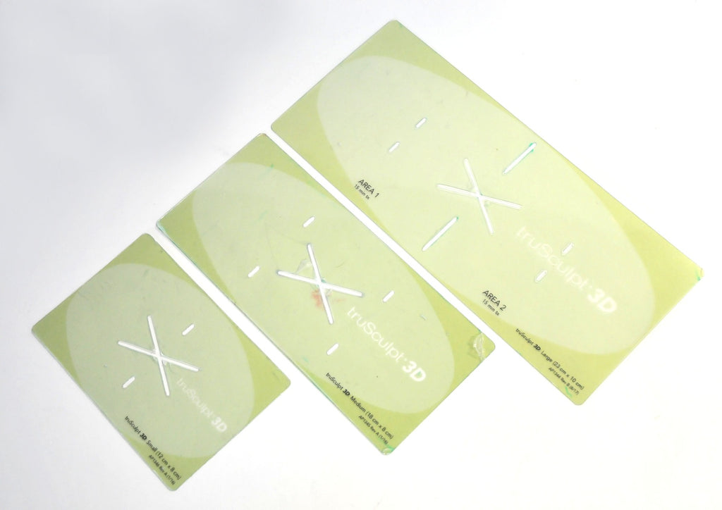 Cutera TruSculpt 3D Treatment Area Marking Templates Large Medium Small (Set)