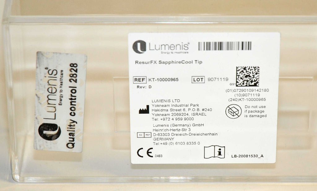 Lumenis Lume One ResurFX SapphireCool Tip KT-10000965 Sapphire Cool Lume1 1