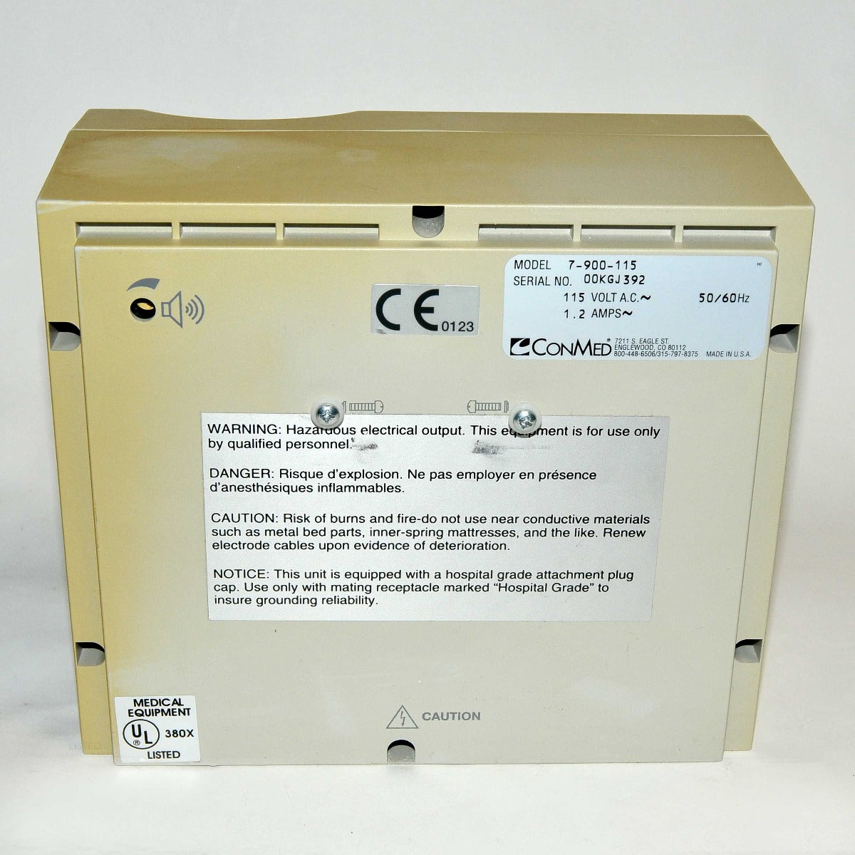 ConMed Hyfrecator 2000 Electrosurgical Generator Tissue Therapy 7-900-115