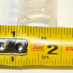 7/8" x 8' Clear Smoke Evacuation Tubing Corrugated Ribbed Tube