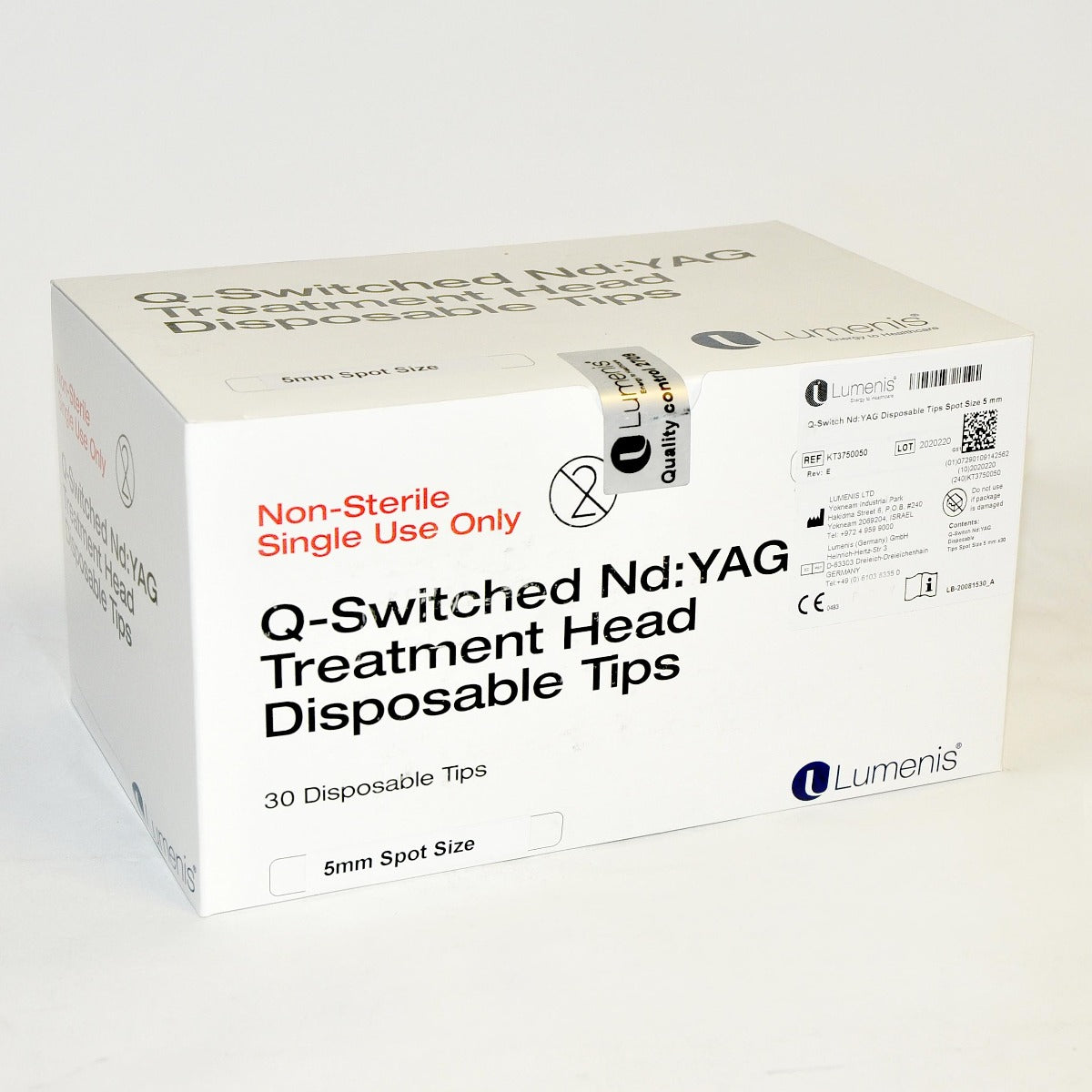 Lumenis M22 Q-Switched Laser Nd YAG Treatment Head 5mm Disposable Tips KT3750050 x25