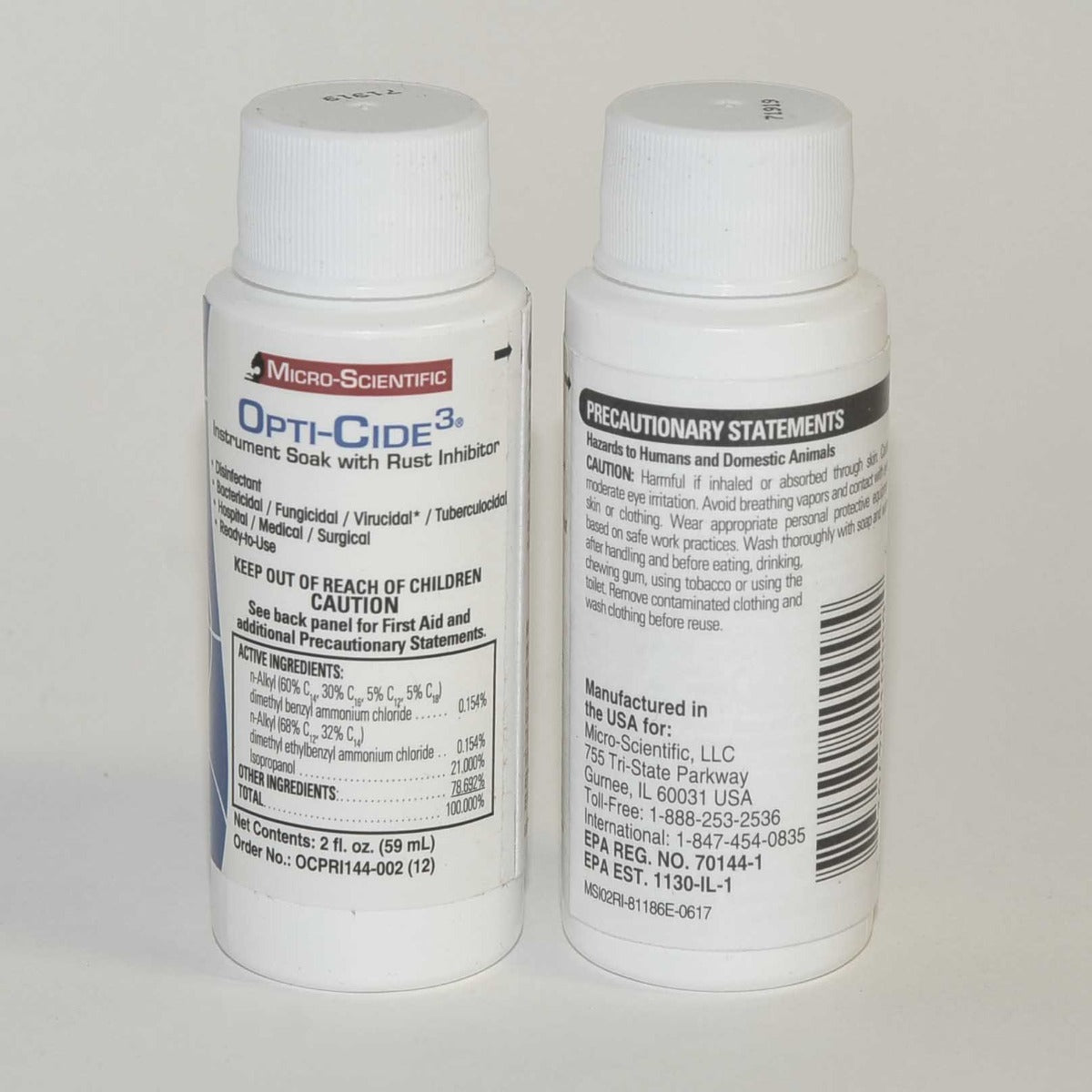 Micro-Scientific Opti-Cide3 Instrument Soak Rust Inhibitor Disinfectant Cleaner