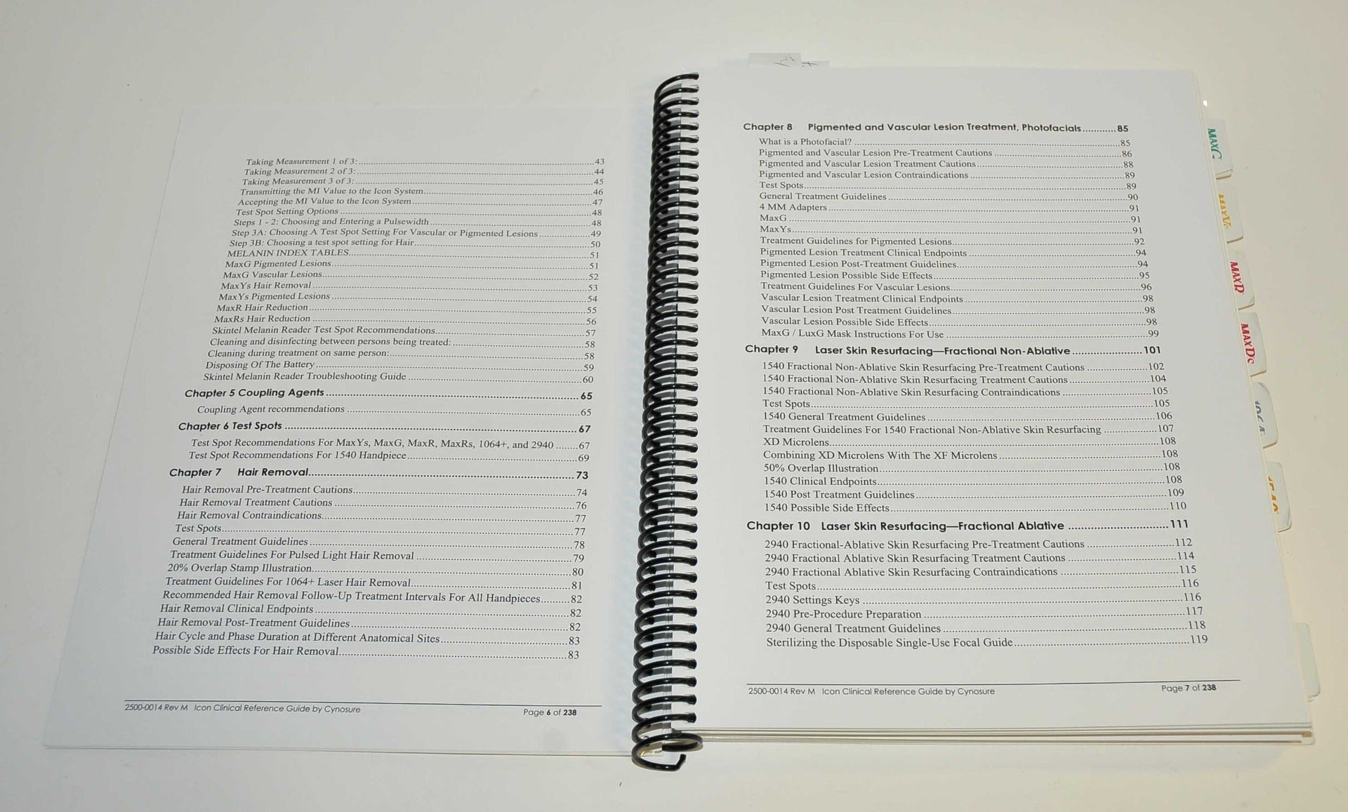 Cynosure ICON IPL Laser CLINICAL REFERENCE GUIDE Treatment Manual 2500-0014 2018