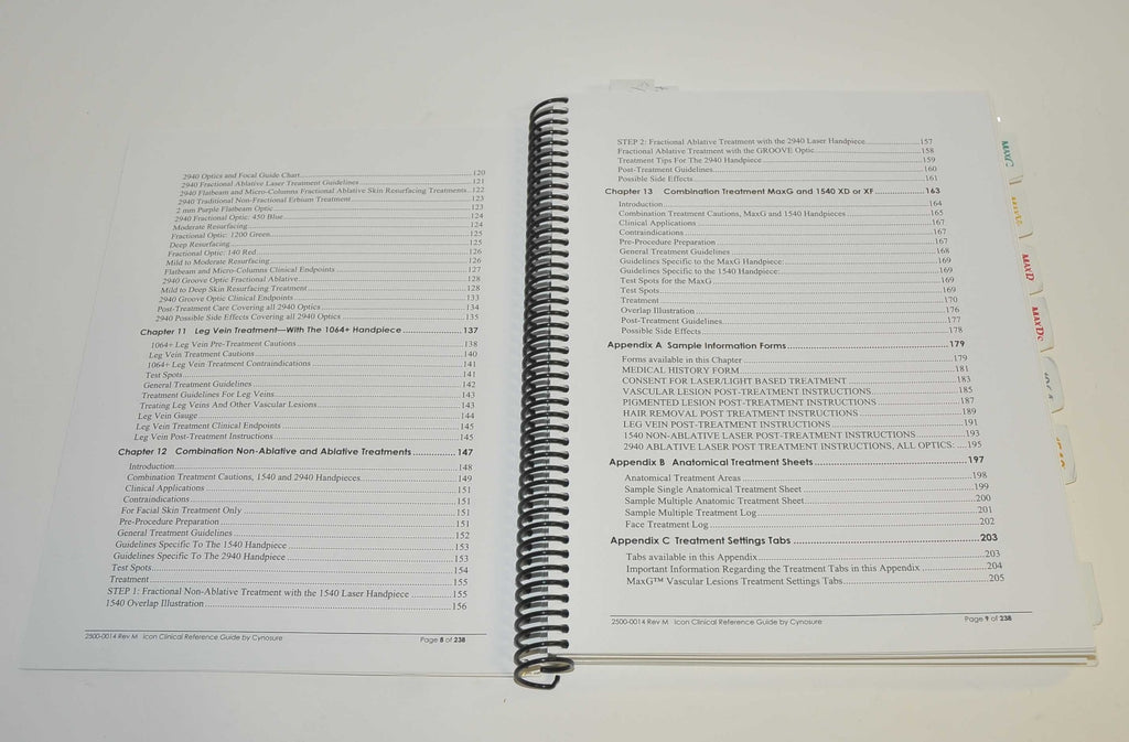 Cynosure ICON IPL Laser CLINICAL REFERENCE GUIDE Treatment Manual 2500-0014 2018