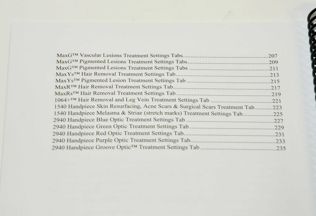 Cynosure ICON IPL Laser CLINICAL REFERENCE GUIDE Treatment Manual 2500-0014 2018