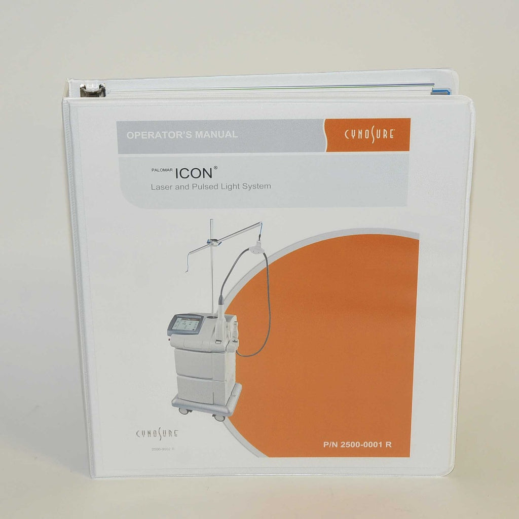 Cynosure Icon Laser IPL System Operator Manual User Guide 2500-0001 2017