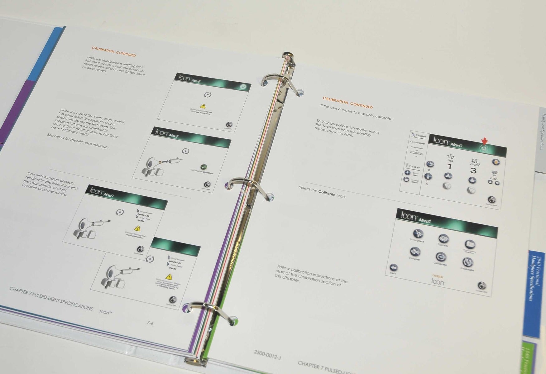 Cynosure Icon Laser IPL System Operator Manual User Guide 2500-0001 2017