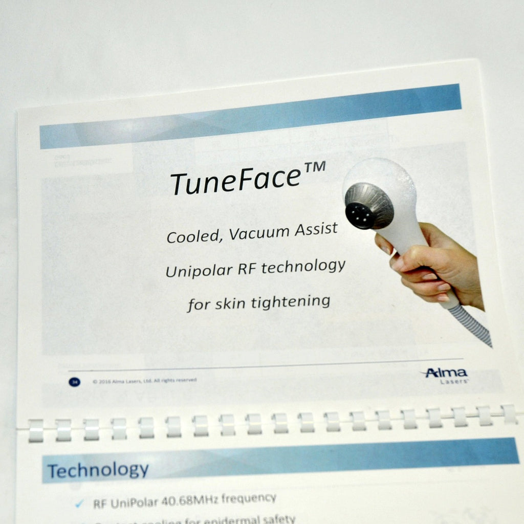 Alma Lasers Accent Prime Clinical Application Promo Booklet Sales Brochure Guide