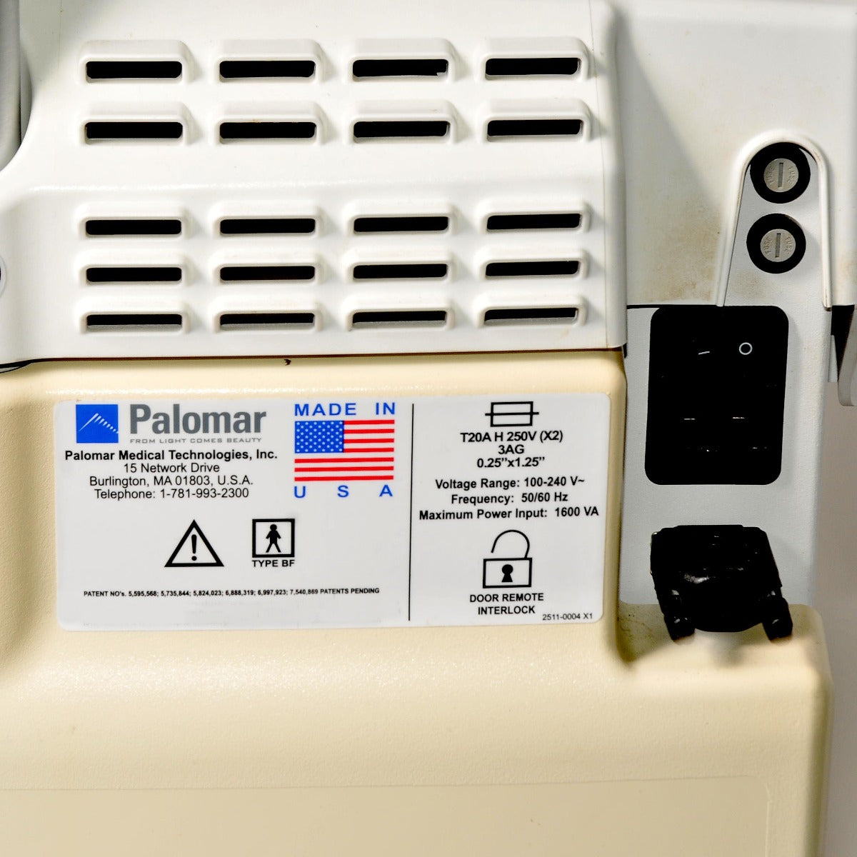 2017 Cynosure Palomar ICON IPL Laser MaxG Vascular Pigmented Lesion Facial Max G