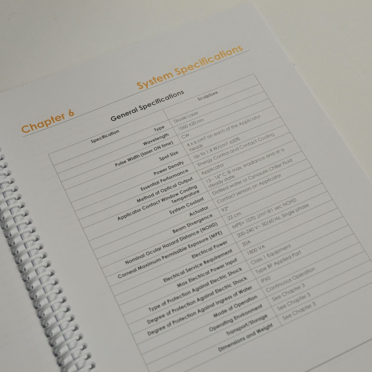 Cynosure SculpSure Diode Laser System Operator Manual Guide Training