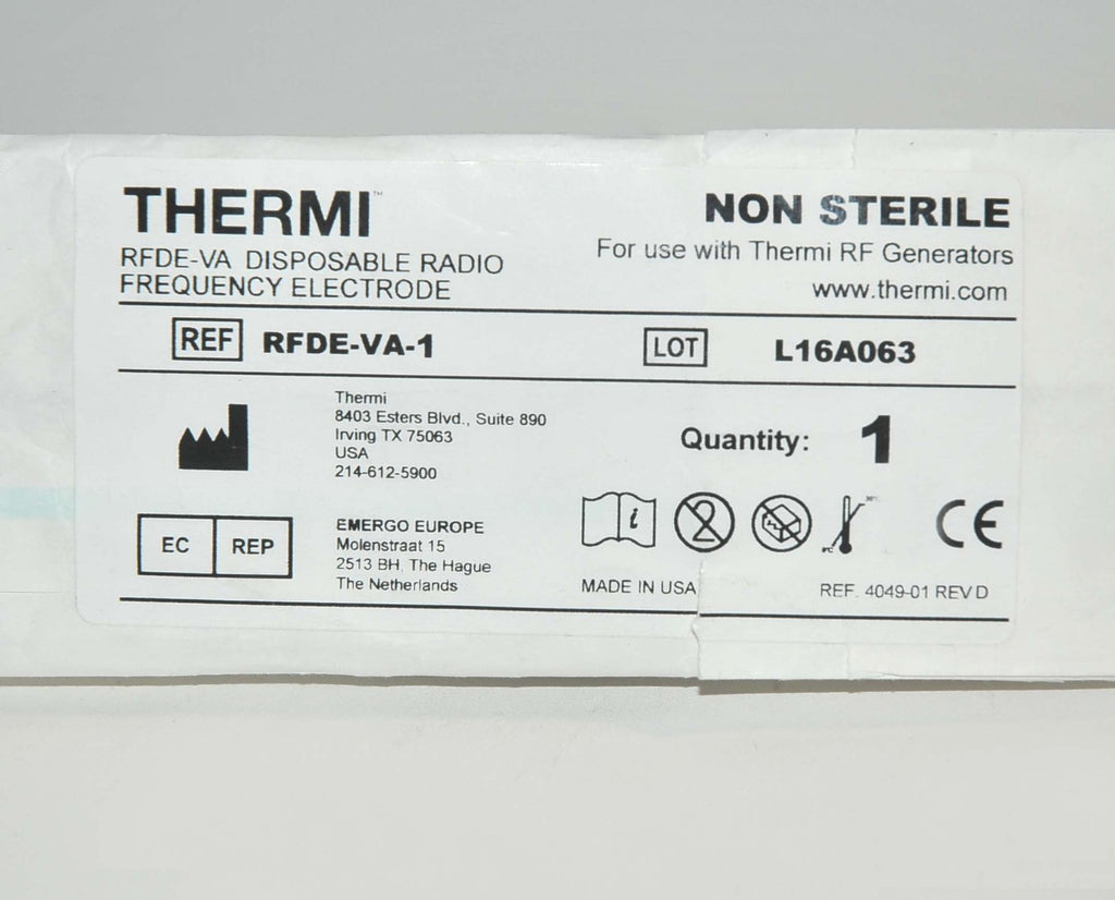 ThermiHealth ThermiRF RFDE-VA-1 Disposable RF Electrode Wand Thermi Generator
