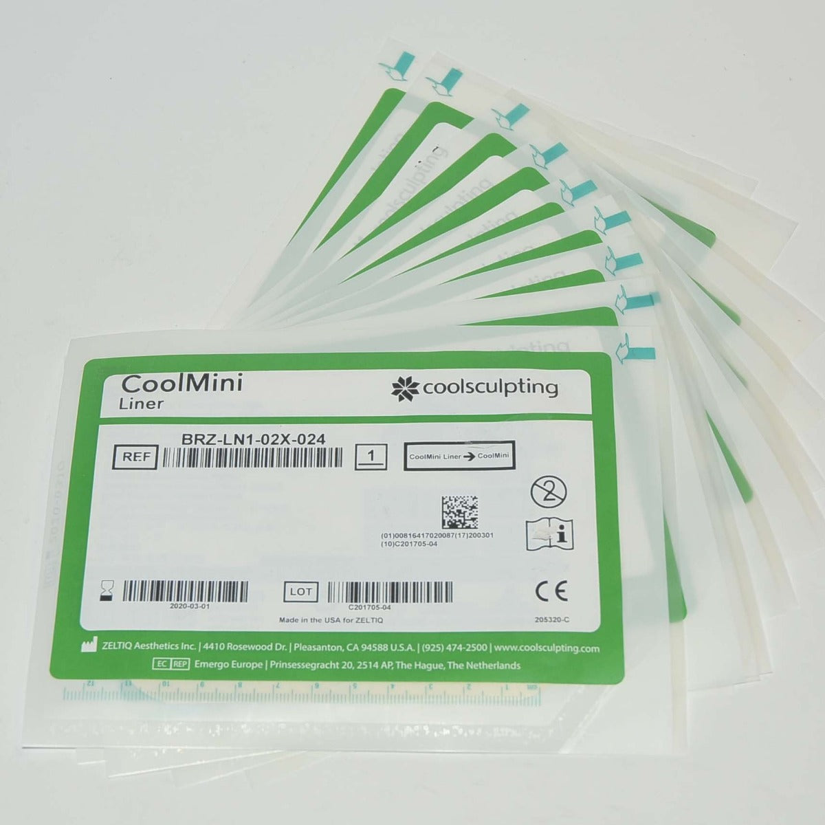 Zeltiq CoolSculpting Mini BRZ-LN1-02X-024 CoolMini Cool Liners x11Pcs Exp 7/2024