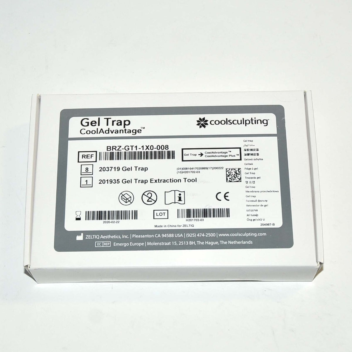 Zeltiq CoolSculpting CoolAdvantage Gel Trap Kit BRZ-GT1-1X0-008 - Expired