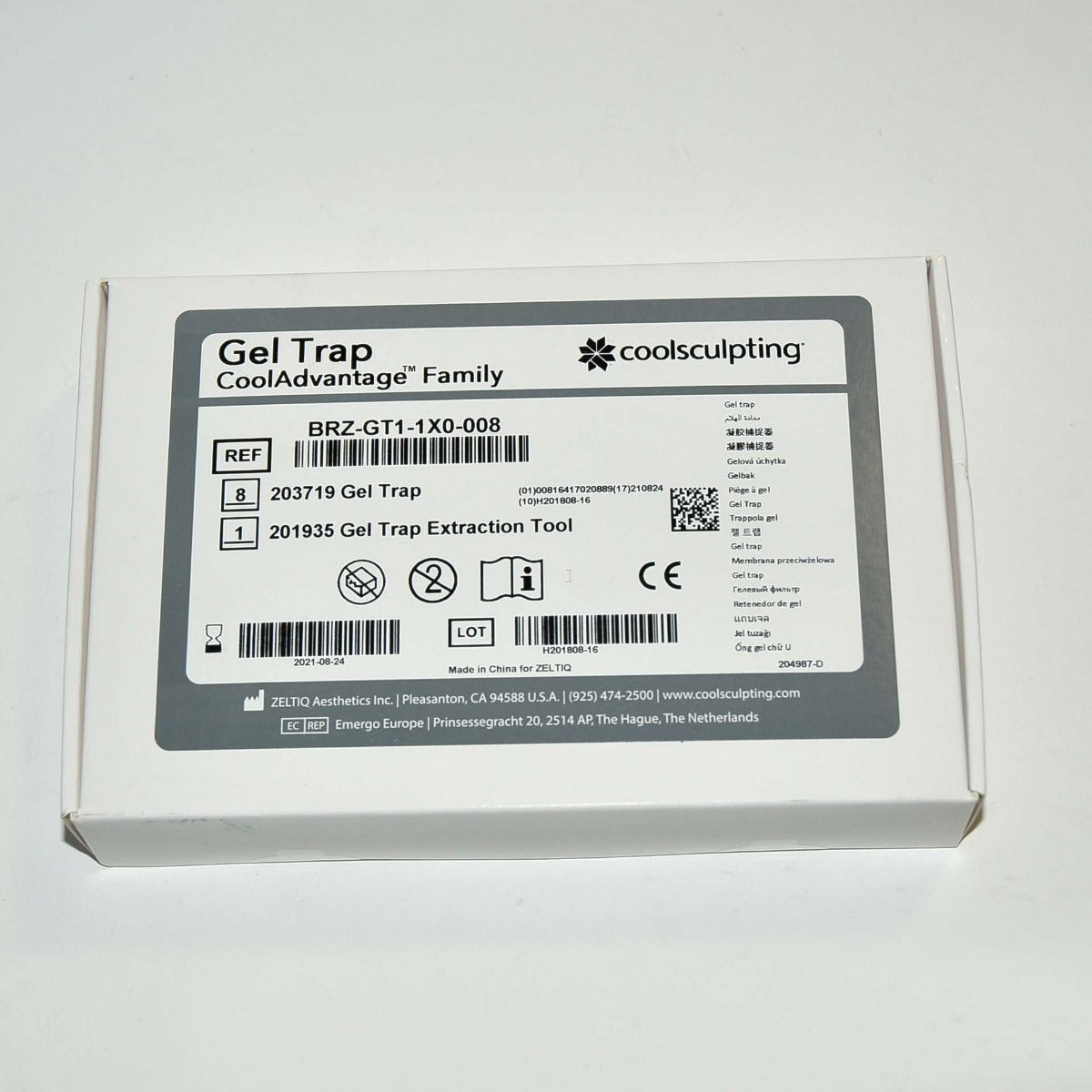 Zeltiq CoolSculpting Gel Trap CoolAdvantage BRZ-GT1-1X0-008 Exp 08/2021 8Pcs