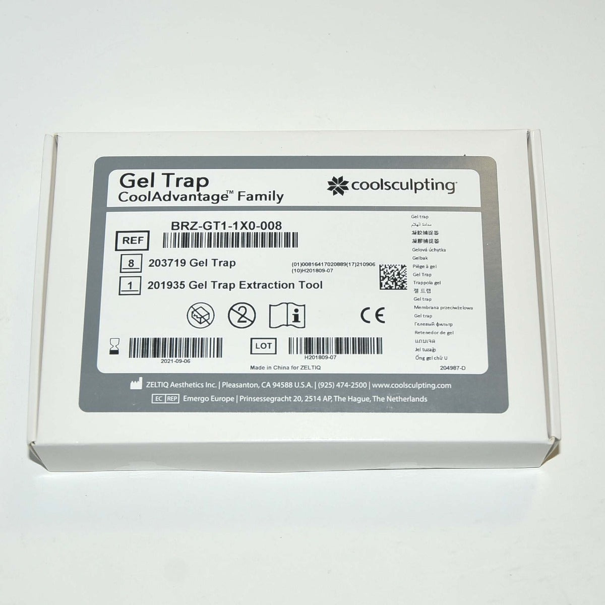 Zeltiq CoolSculpting Gel Trap CoolAdvantage BRZ-GT1-1X0-008 Exp 09/2021 8Pcs