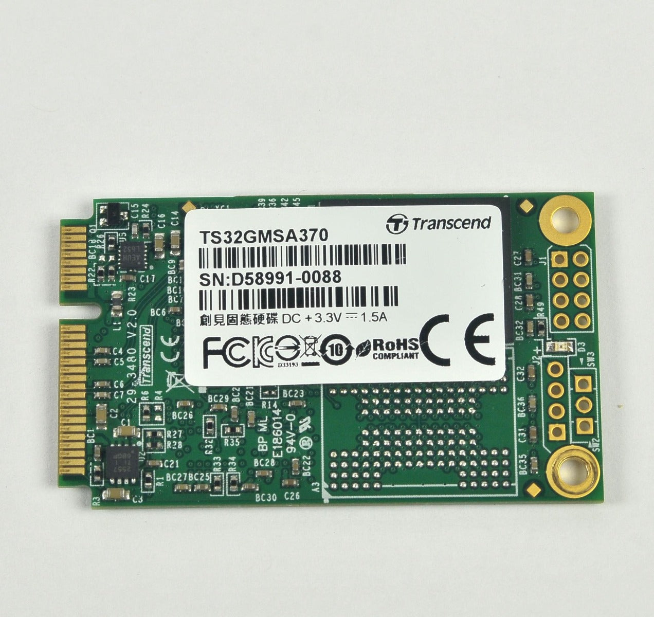Transcend TS32GMSA370 SSD 32GB mSATA Internal SATA 6Gb/s RoHS MSA370 PARTS