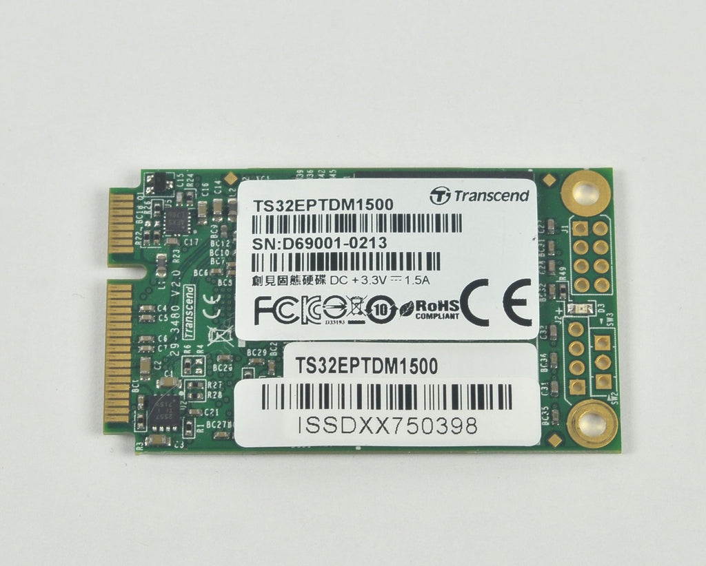 Transcend TS32EPTDM1500 SSD 32GB ISSDXX750398 mSATA Internal SATA RoHS PARTS
