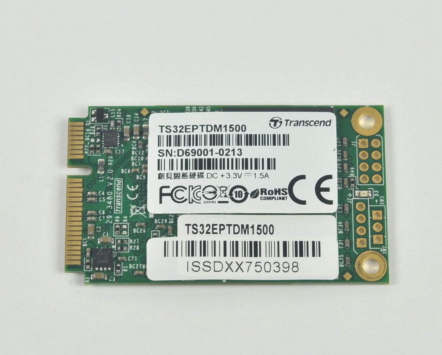 Transcend TS32EPTDM1500 SSD 32GB ISSDXX750398 mSATA Internal SATA RoHS PARTS